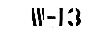 W-13 logo