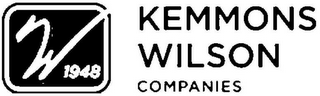 W 1948  KEMMONS WILSON COMPANIES logo
