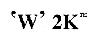"W" 2 K logo
