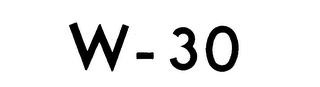 W-30 logo