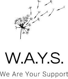W A Y S W.A.Y.S. WE ARE YOUR SUPPORT logo