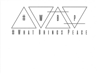 # W B P # WHAT BRINGS PEACE logo