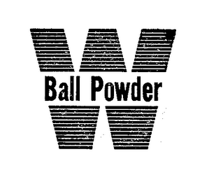 W BALL POWDER logo