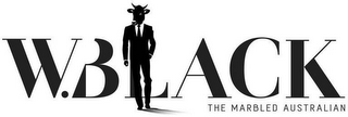 W. BLACK THE MARBLED AUSTRALIAN logo