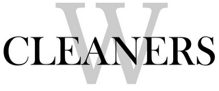 W CLEANERS logo