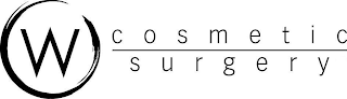 W COSMETIC SURGERY logo