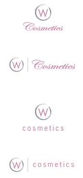 W COSMETICS logo