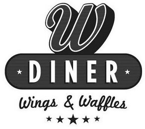 W DINER WINGS & WAFFLES logo