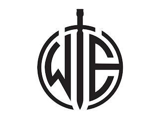 W E logo