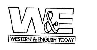 W & E WESTERN & ENGLISH TODAY logo
