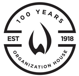 W EST 1918 100 YEARS ORGANIZATION HOUSE logo