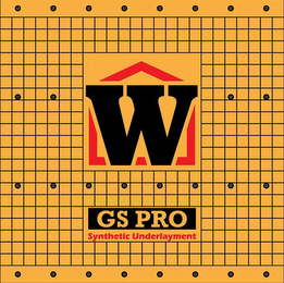 W GS PRO SYNTHETIC UNDERLAYMENT logo