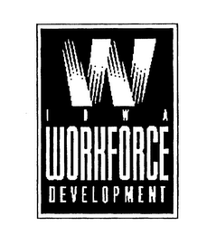 W IOWA WORKFORCE DEVELOPMENT logo
