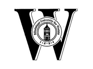 W MISSISSIPPI UNIVERSITY FOR WOMEN 1 8 8 4 logo