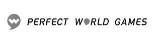 W PERFECT WORLD GAMES logo