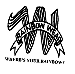 W RAINBOW WEAR WHERE'S YOUR RAINBOW? logo