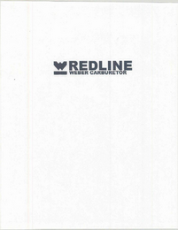 W REDLINE WEBER CARBURETOR logo