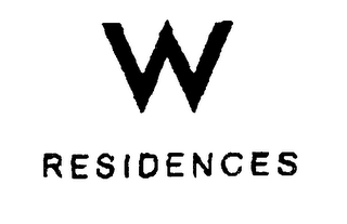 W RESIDENCES logo