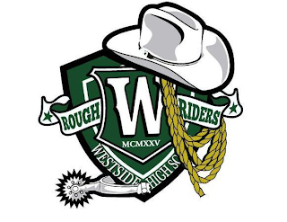 W ROUGH RIDERS MCMXXV WESTSIDE HIGH SCHOOL logo