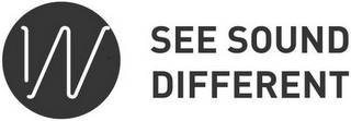 W SEE SOUND DIFFERENT logo