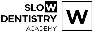 W SLOW DENTISTRY ACADEMY logo