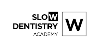 W SLOW DENTISTRY ACADEMY logo