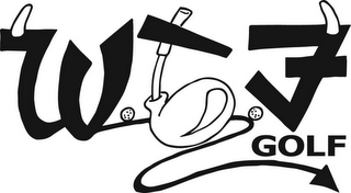 W T F GOLF logo