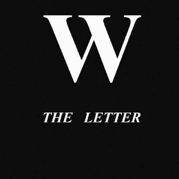 W THE LETTER logo