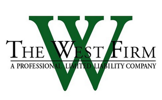 W THE WEST FIRM A PROFESSIONAL LIMITED LIABILITY COMPANY logo