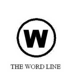 W THE WORD LINE logo