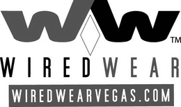 W W WIRED WEAR WIRED WEAR VEGAS.COM logo