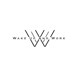 W WAKE UP AND WORK logo