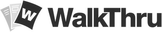 W WALKTHRU logo