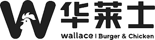 W WALLACE BURGER & CHICKEN logo