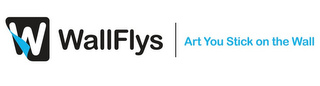 W WALLFLYS ART YOU STICK ON THE WALL logo
