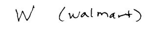 W (WALMART) logo