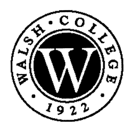 W WALSH COLLEGE 1922 logo