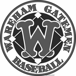 W WAREHAM GATEMEN BASEBALL logo