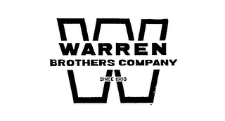 W WARREN BROTHERS COMPANY SINCE 1900 logo