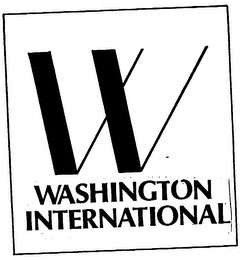 W WASHINGTON INTERNATIONAL logo