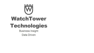 W WATCHTOWER TECHNOLOGIES BUSINESS INSIGHT DATA DRIVEN logo