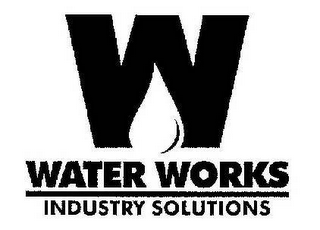 W WATER WORKS INDUSTRY SOLUTIONS logo