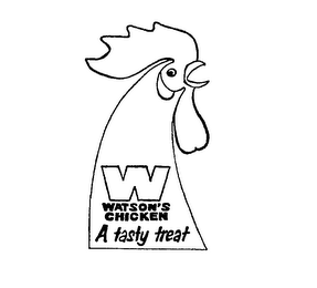 W WATSON'S CHICKEN A TASTY TREAT logo