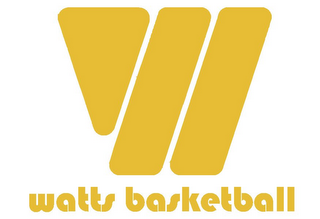 W WATTS BASKETBALL logo