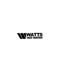 W WATTS HOT WATER logo