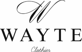W WAYTE CLOTHIER logo
