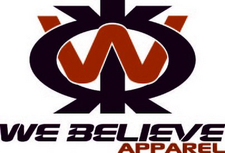 W WE BELIEVE APPAREL logo