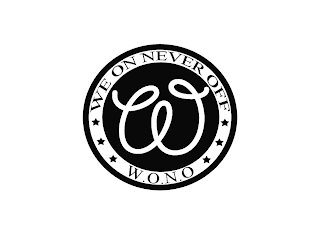 W WE ON NEVER OFF W.O.N.O logo