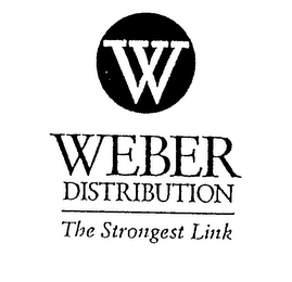 W WEBER DISTRIBUTION THE STRONGEST LINK logo