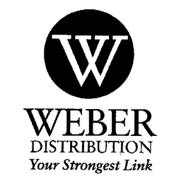 W WEBER DISTRIBUTION YOUR STRONGEST LINK logo
